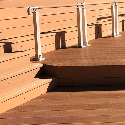 Un bon prix. Panneaux de revêtement de sol composite en bois WPC résistant aux intempéries en ligne