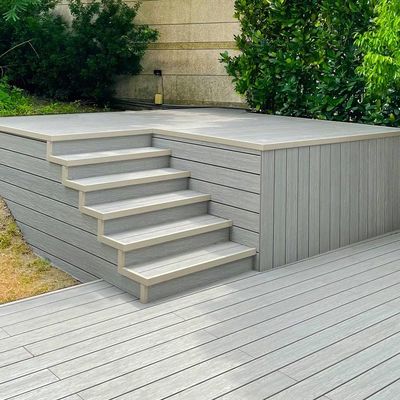 Un bon prix. Panneau de revêtement de sol creux en WPC à faible entretien en ligne