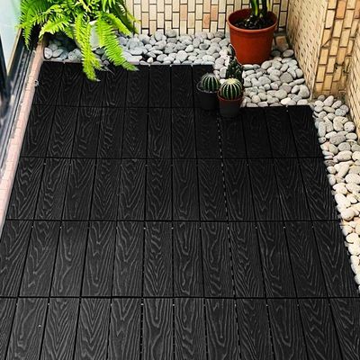 Un bon prix. Carreaux de terrasse en bois de patio Carreaux de plancher en bois étanches Faible entretien en ligne