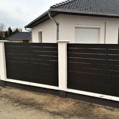 Un bon prix. Villa panneaux de clôture WPC sécurité composite en plastique bois en ligne