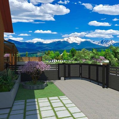 Un bon prix. Panneau de porte en WPC extérieur Panneau de porte en WPC commercial en ligne