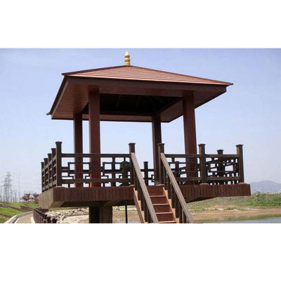 Un bon prix. Gazebo en WPC, résistant à l'eau, bois extérieur, couleur marron en ligne
