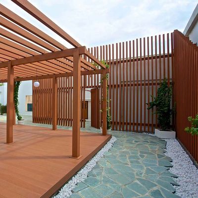 Un bon prix. Pergola extérieure en PPC en bois composite résistant à la rouille en ligne