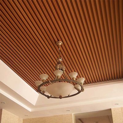 Un bon prix. Panneau de plafond en bois plastique composite standard Panneau WPC pour plafond en ligne