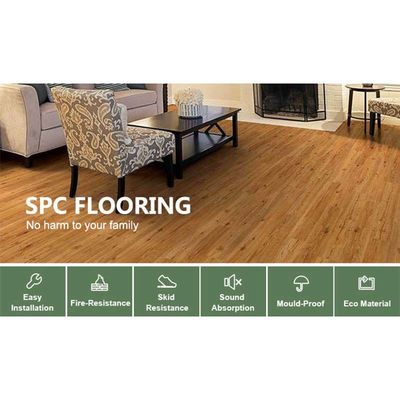 Un bon prix. Plancher résidentiel de luxe de SPC intérieur de plancher de SPC BP texture en ligne