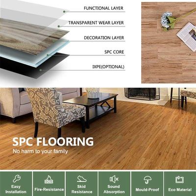Un bon prix. Plancher en plastique composite en pierre insonorisée en ligne
